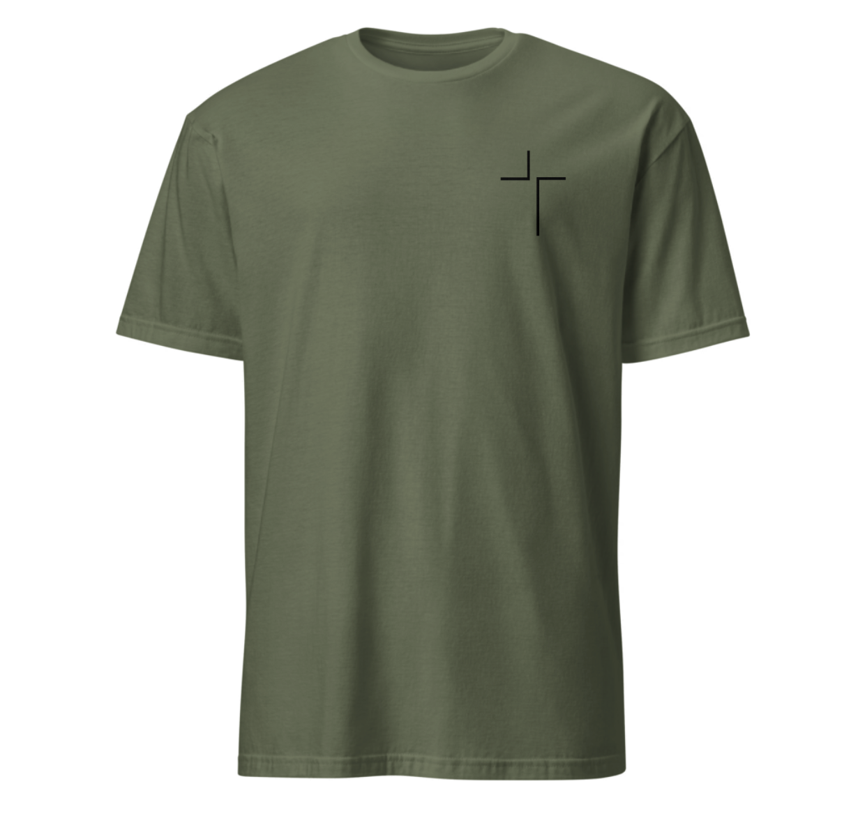 Running with Jesus Military Green Unisex T-Shirt