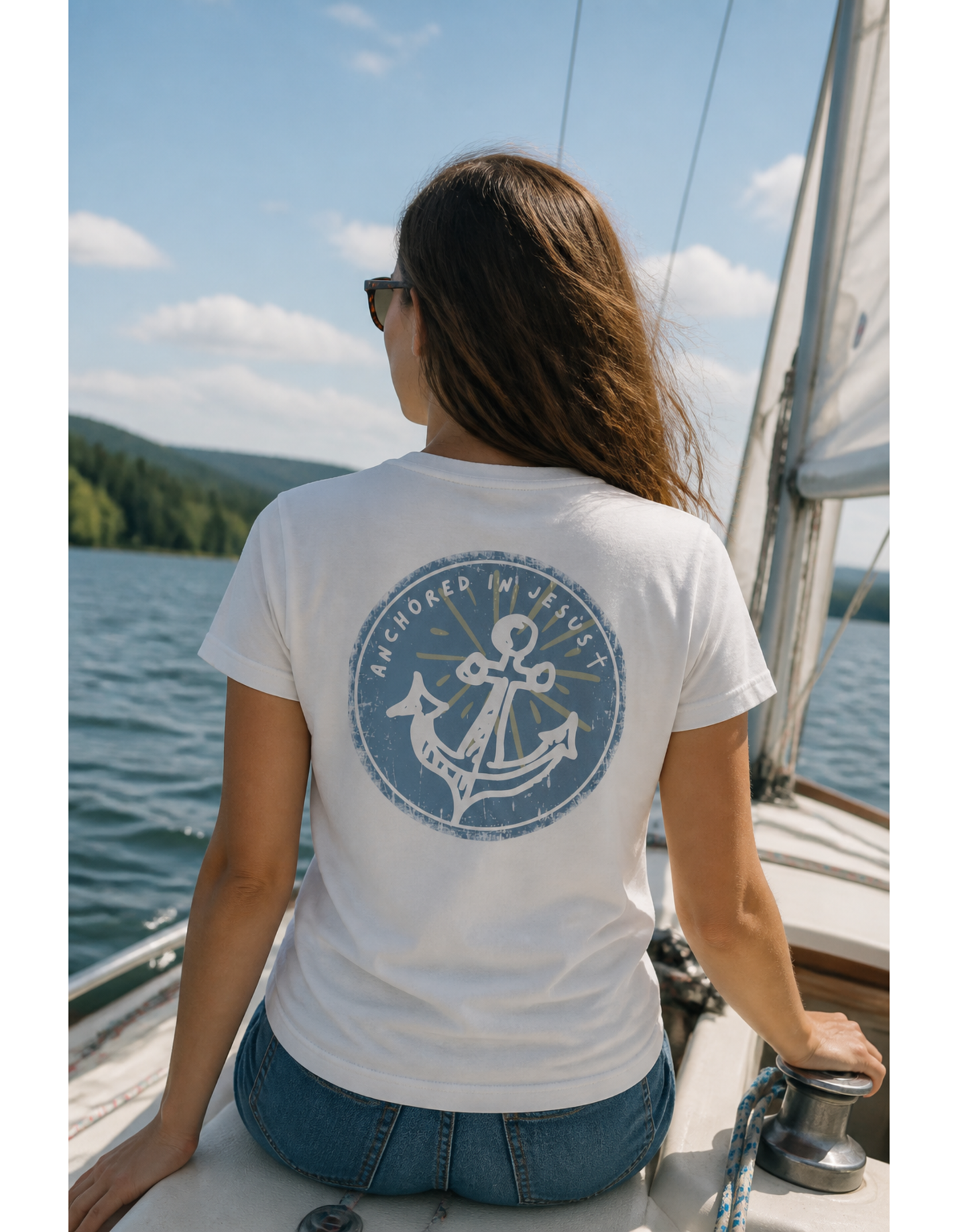 Anchored in Jesus Graphic Tee
